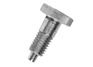 Knurled Knob Hand Retractable Spring Plungers - Steel: Locking Handle