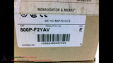 ALLEN BRADLEY 800P-F2YAV SERIES E PALM OPERATED PUSH BUTTON, YELLOW,