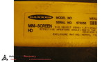 BANNER MSXLHDR7212Y---,  HEAVY DUTY 72 IN YELLOW MINI SCREEN RECIEVER