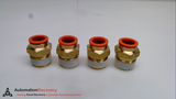 SMC KQ2H13-37AS  PNEUMATIC ADAPTER, MALE, BRASS, 1/2