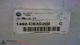 ALLEN BRADLEY 1492-CB3G200 AMP CIRCUIT BREAKER SERIES C 20A 10HP