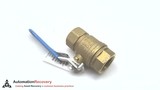 NELES-JAMESBURY 1IN BRASS BALL VALVE      BALL VALVE