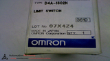 OMRON D4A-1302N LIMIT SWITCH TYPE A300 TYPE,4.4X.6P AND 13