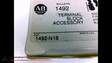 ALLEN BRADLEY 1492-N18  SERIES A TERMINAL BLOCK END BARR