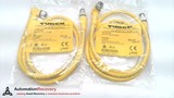 TURCK WKC 4.4T-1-RSC 4.4T/S3060 -LOT OF 2, EUROFAST CORDSET, U-35774