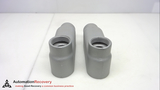 O-Z/GEDNEY LB-150 - BOX OF 2, TYPE LB CONDUIT BODY 1-1/2