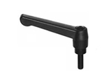 TE-CO 70835 Clamp Lever Size 4 Plastic Classic Style with Steel Stud Insert 1/2-13 x .780, Screw and Spring
