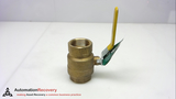 MCDONALD 72117T, BRASS BALL VALVE, BLOW OUT PROOF STEM