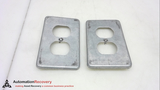 APPLETON FSK-1DR , STEEL DUPLEX RECEPTACLE COVER, 1 GANG