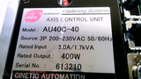CINETIC AUTOMATION AU40C-40, AXIS CONTROL UNIT, 3P, 200-230VAC, 400W