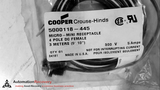 COOPER CROUSE-HINDS 5000118-445, MICRO-MINI RECEPTACLE