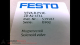 FESTO VSVA-B-P53E-ZD-A2-1T1L, SOLENOID VALVE, 24VDC