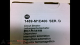 ALLEN BRADLEY 1489-M1D400, SERIES D, CIRCUIT BREAKER