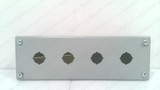 HOFFMAN E4PBG, 4 HOLE PUSHBUTTON ENCLOSURE, TYPE 12, 22.5 MM, 59040