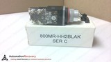 ALLEN BRADLEY 800MR-HH2BLAK SERIES C, 2-POSITION SELECTOR SWITCH