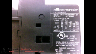 C3CONTROLS 300-S09N30C10, CONTACTOR, 20 VOLT, 50 HZ