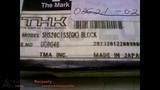 THK SHS20C1SS(GK) LINEAR GUIDE RAIL BLOCK, RAIL WIDTH: 20MM,