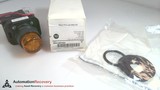 ALLEN BRADLEY 800HC-QRTH2A SER G, 30 MM PUSH BUTTON AMBER PILOT LIGHT