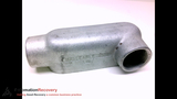 OZ GEDNEY LR-150 MALLEABLE IRON CONDUIT BODY, SIZE: 1-1/2