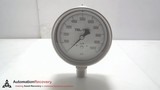 TEL-TRU 4030SS2L1K4A, SS PRESSURE GAUGE, 1/2