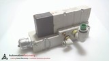 SMC VQ4101-5W VQ 4000 SERIES SOLENOID VALVE W/ ATTACHED MANIFOLD