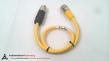 TURCK RKM 35D-6M, W/ ATTACHED CONNECTOR, DBL. ENDED CORDSET, U99-12062