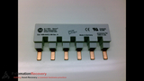 ALLEN BRADLEY 1489-AACL106, SERIES A, BUSBAR, 6 POLE, AMP RATING 80A
