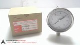 TEL-TRU 2530SS4L1D6A, SS PRESSURE GAUGE, 2.5