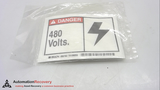 BRADY 86783  ADHESIVE DANGER 480 VOLTS LABELS