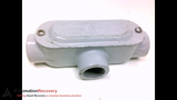 COOPER CROUSE-HINDS T-29 SERIES 9 ALUMINUM CONDUIT BODY, SIZE: 3/4
