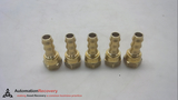 PARKER 146HBLFSV-6-6  HOSE BARB FITTINGS, BRASS,