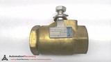 NELES-JAMESBURY 1 1/2 A 1100 TT SERIES A     BRASS BALL VALVE