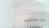 SMC KQ2H03-32A PACK OF 23, PNEUMATIC STRAIGHT ADAPTER