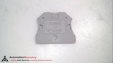 PHOENIX CONTACT D-UT 2,5-10, TERMINAL BLOCK END COVER, 3047028