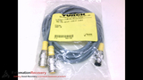 TURCK VB2-PX3-RS 4.4T-1/2RK 4T-0.5/0.5 CABLE, MALE/FEMALE/FEMALE, 4P