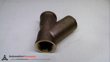 MUELLER 351M-2, Y-STRAINER, CAST BRONZE SCREWED, SOLDER, SIL-BRAZE END