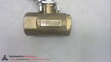 PARKER 600WOG, BRASS 1/2 PORT BALL VALVE, FEMALE,