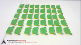 SIEMENS 8WA1 011-1PF01  TERMINAL BLOCK,  YELLOW/GREEN