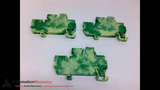 WAGO 870-107   GREEN/YEL TERMINAL BLOCK 2.5MM2
