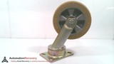 WICKE LKD-820-PEB-OH115, 8'' SWIVEL PLATE CASTER WHEEL W/O BREAK