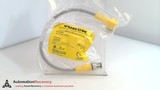 TURCK WKC 8T-0.3-RSC 8T/S90, DOUBLE ENDED CORDSET, U2-01858
