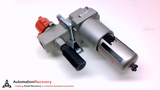SMC AF60-F10 MODULAR FILTER W/ ATTACHED VHS50-F10 3P LOCKOUT VALVE