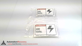 BRADY 86783 ADHESIVE DANGER 480 VOLTS LABELS