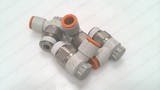 SMC AS3201F-N03-11SA PACK OF 4, SPEED CONTROL ELBOW VALVE
