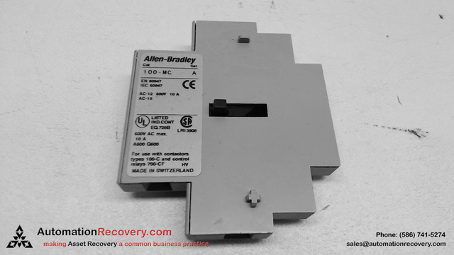 ALLEN BRADLEY 100-MC, SERIES A, AUXILIARY COMNTACTOR, 600VAC MAX