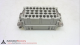 HARTING HAN 32 EE-M, CRIMP TERMINAL, MALE INSERT, 32 POSITIONS, 16A