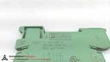 PHOENIX PLC-BSC-24DC/21 -PACK OF 2, RELAY BASE TERMINAL BLOCK, 2966016