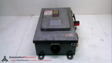 SQUARE D HU461AWK, SERIES E1, SAFETY SWITCH, 600VAC, 30 AMPS, 30 HP,
