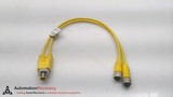 LUMBERG AUTOMATION ASB 2-RKT 4-3-632/0.3M, DOUBLE-ENDED SPLITTER CABLE