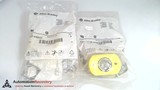 ALLEN BRADLEY 800F-AMEGY SERIES A PUSHBUTTON GUARD YELLOW PLASTIC